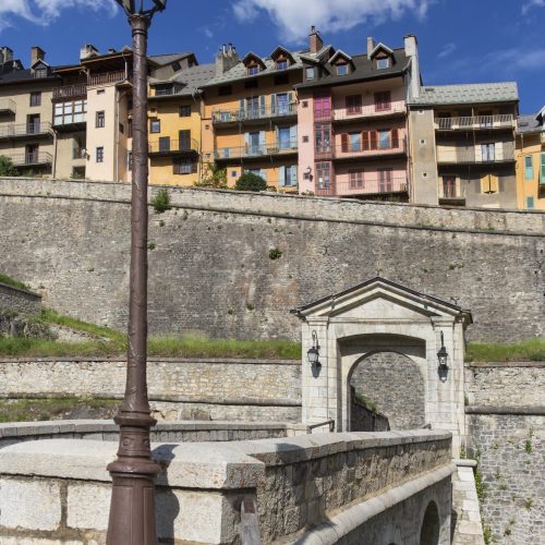 Briancon - French Alps - France Entrance gate to the old fortified city of Briancon in the Provence-Alpes-Cote d Azur region in southeastern France. At an altitude of 1,326 metres it is the highest city in the European Union.